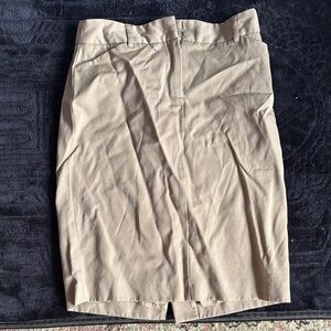 J. Crew Beige Pencil Skirt